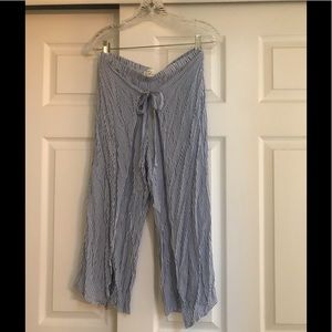 Vintage Havana Striped Tie Front Crops